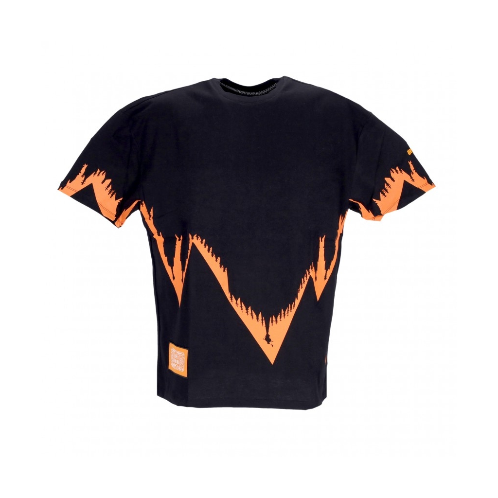 maglietta uomo bench milano outline oversize tee BLACK/ORANGE