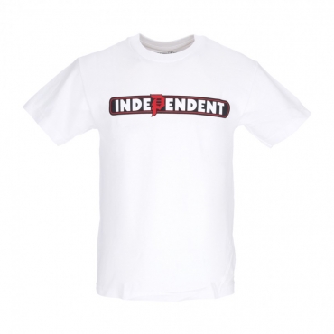 maglietta uomo bar tee x independent WHITE