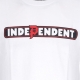 maglietta uomo bar tee x independent WHITE