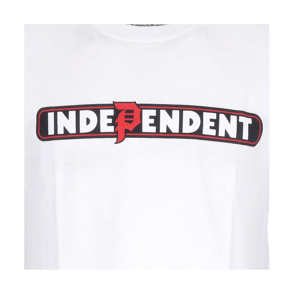 maglietta uomo bar tee x independent WHITE