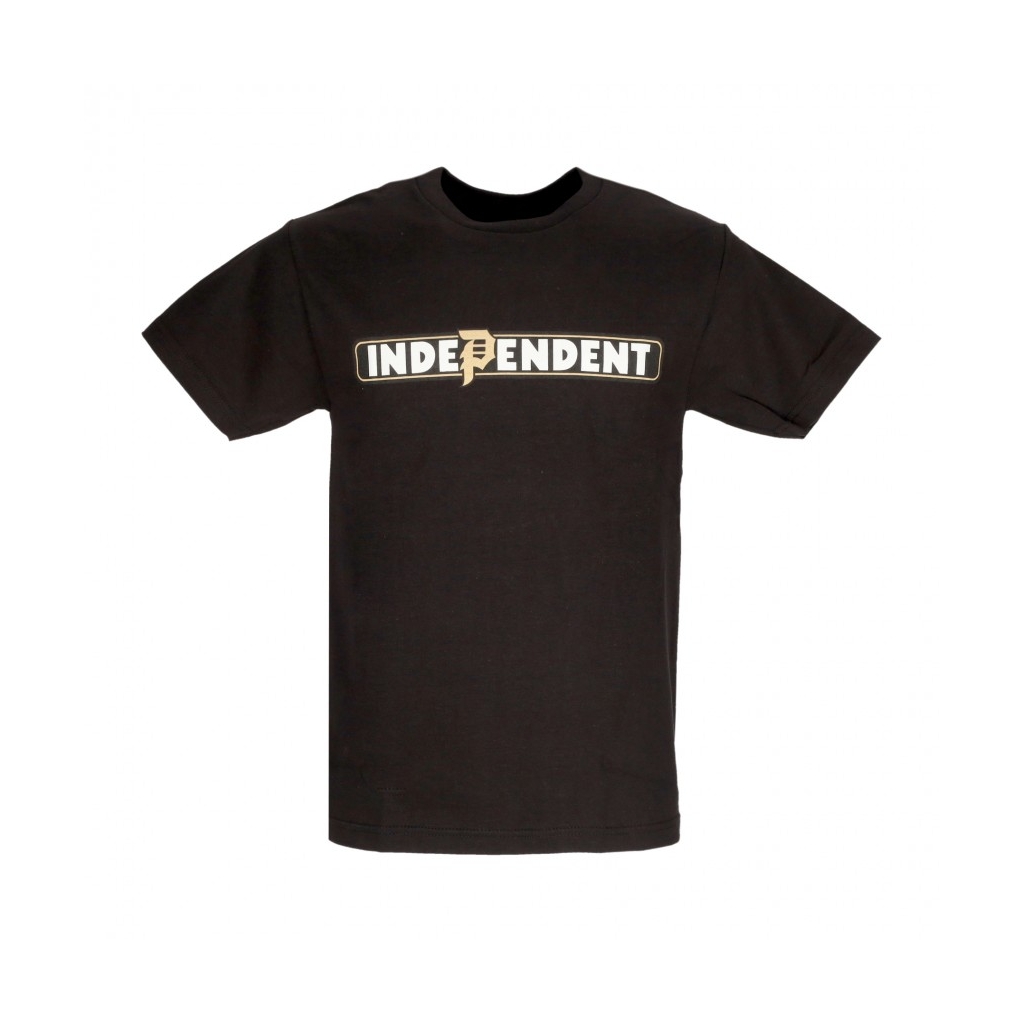 maglietta uomo bar tee x independent BLACK