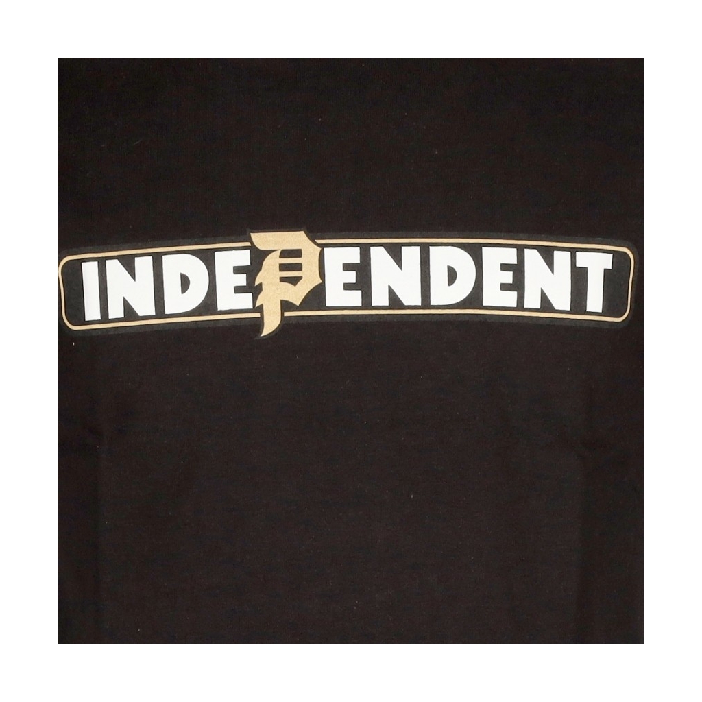 maglietta uomo bar tee x independent BLACK