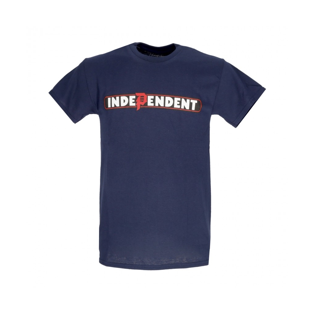 maglietta uomo bar tee x independent NAVY