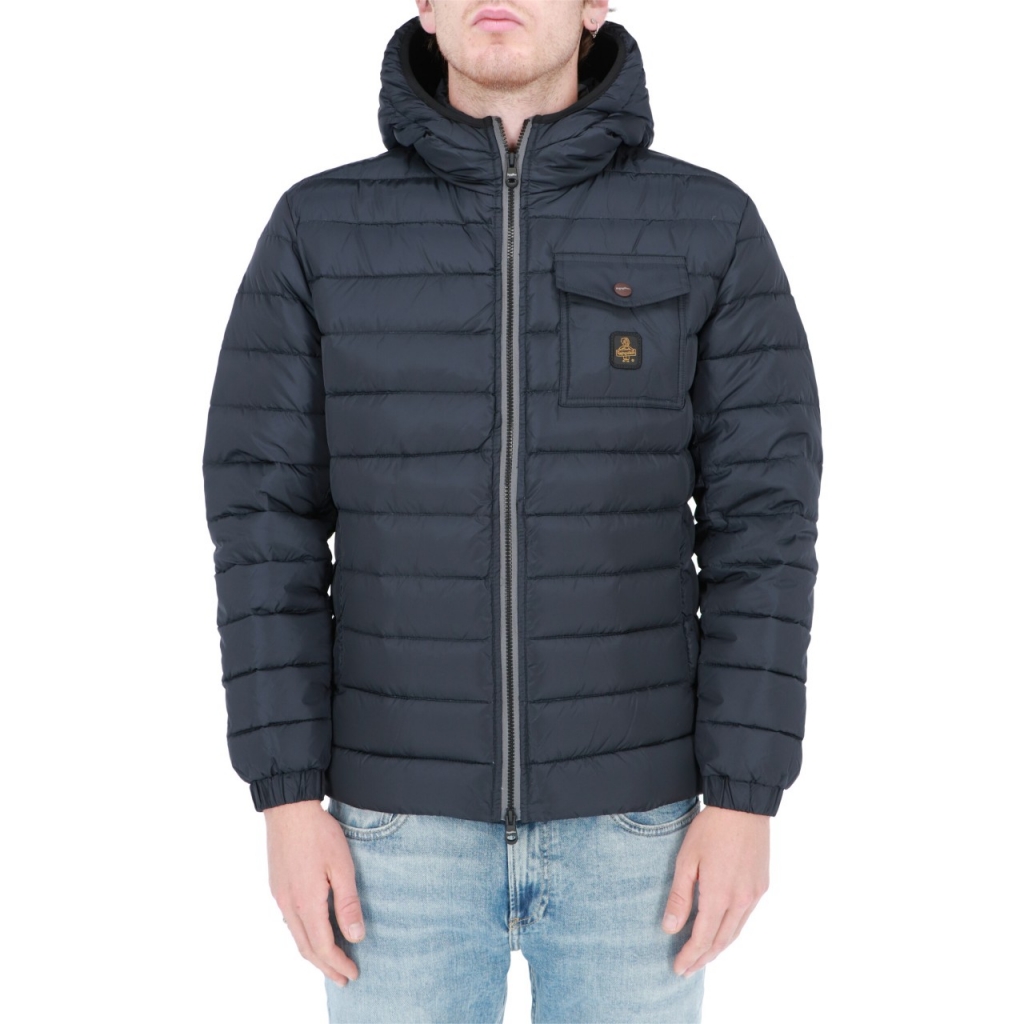 Giacca Refrigiwear Uomo Piuma Cappuccio Hunter Jacket DARK BLUE