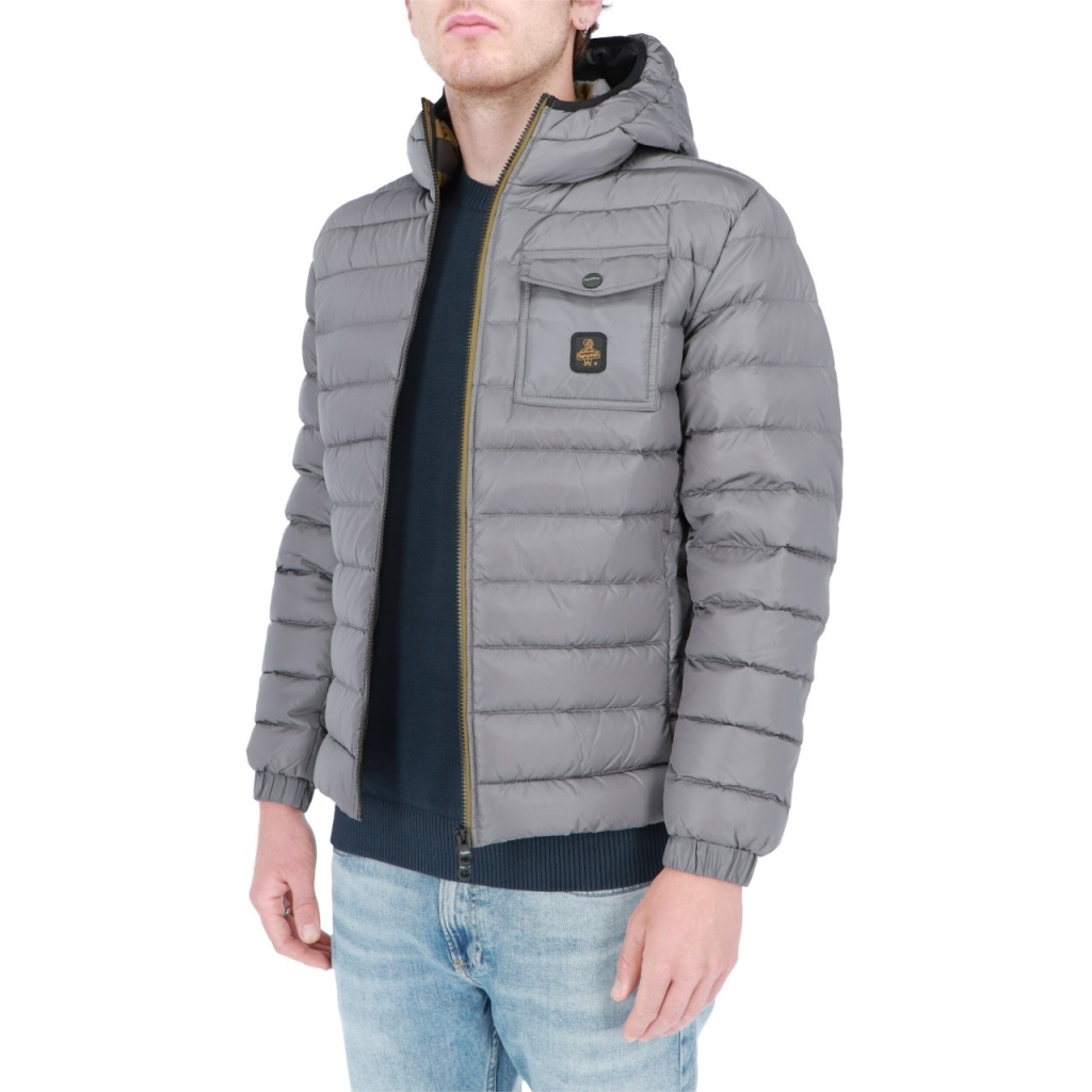 Giacca Refrigiwear Uomo Piuma Cappuccio Hunter Jacket GRIGIO