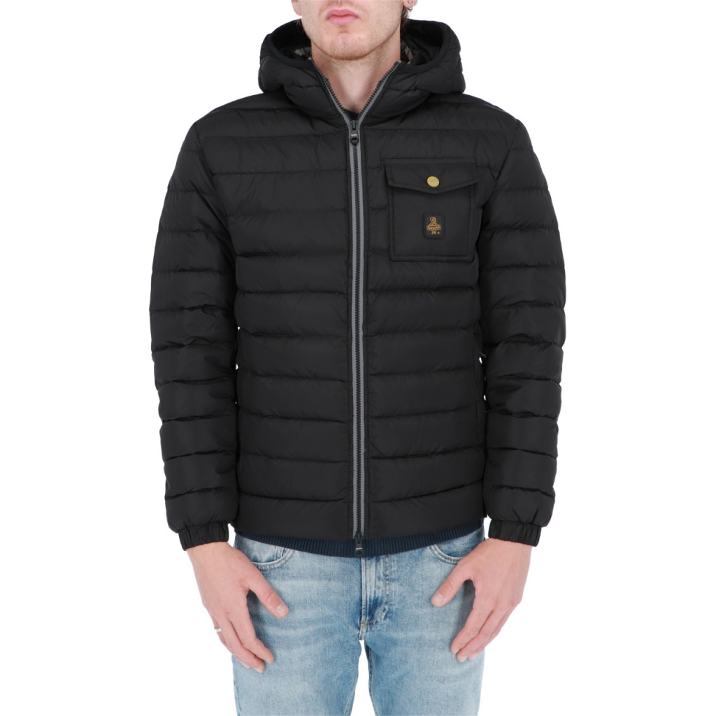 Giacca Refrigiwear Uomo Piuma Cappuccio Hunter Jacket NERO