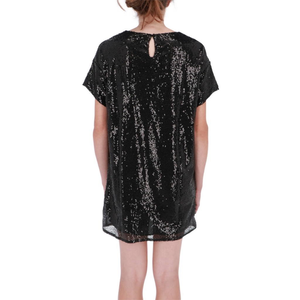Vestito Sun68 Donna Paillettes Dress S S 11 NERO