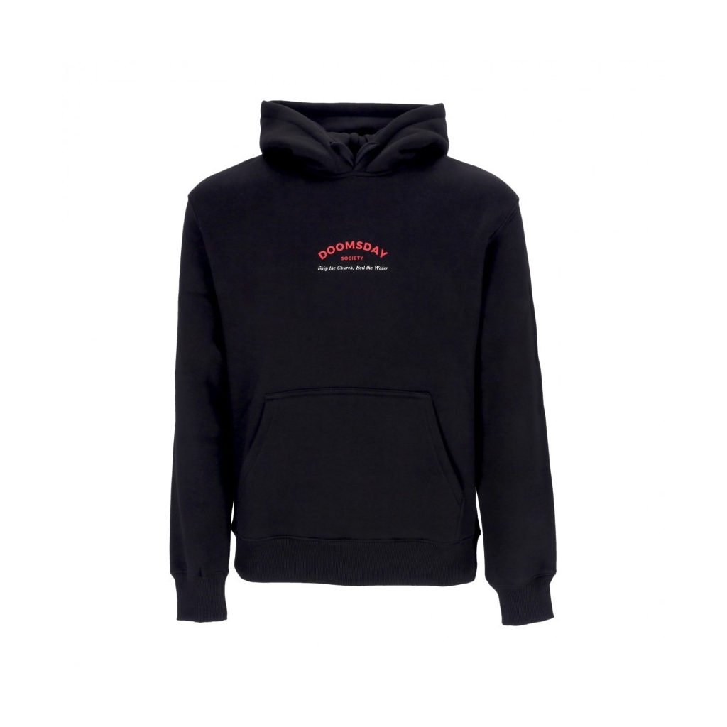 felpa cappuccio uomo holy pasta hoodie BLACK