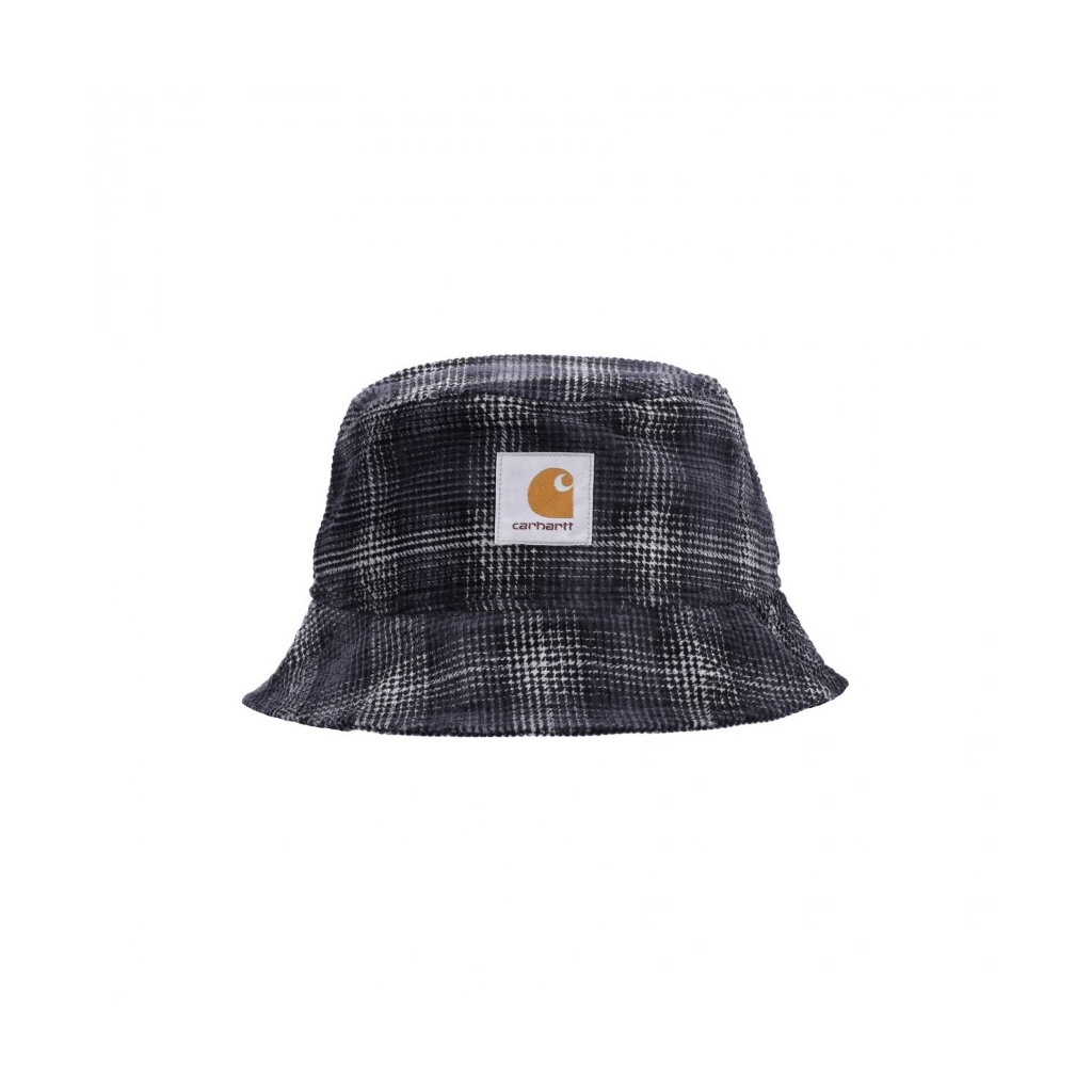 cappello da pescatore uomo cord bucket hat WILEY CHECK/VULCAN