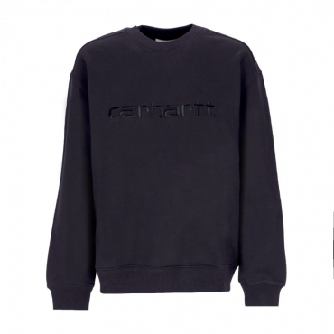 felpa girocollo donna carhartt sweat BLACK/BLACK