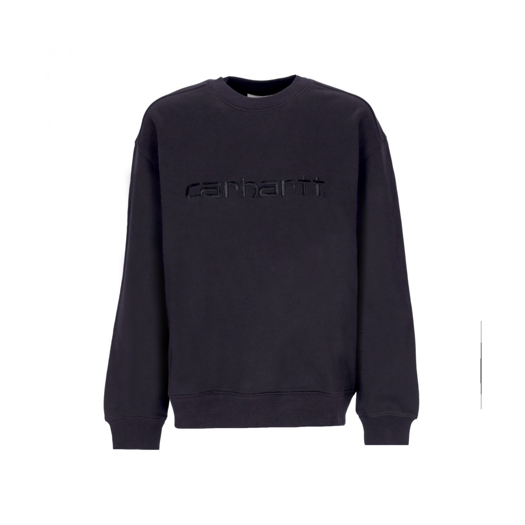 felpa girocollo donna carhartt sweat BLACK/BLACK