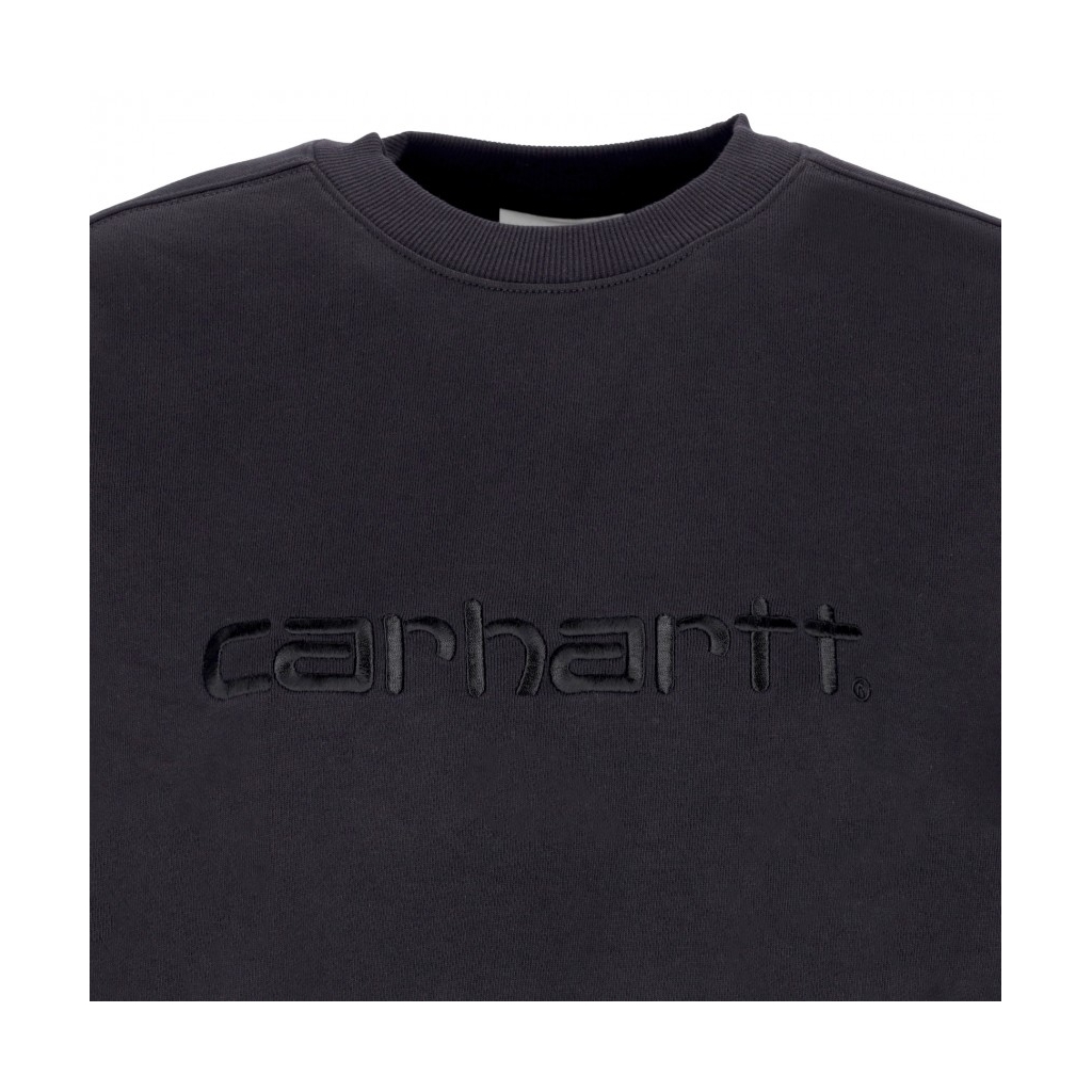 felpa girocollo donna carhartt sweat BLACK/BLACK