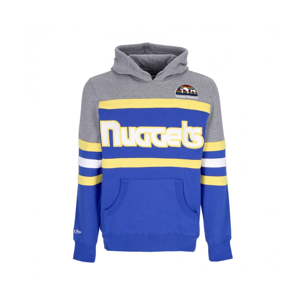 felpa cappuccio uomo nba headcoach hoodie hardwood classics dennug ROYAL