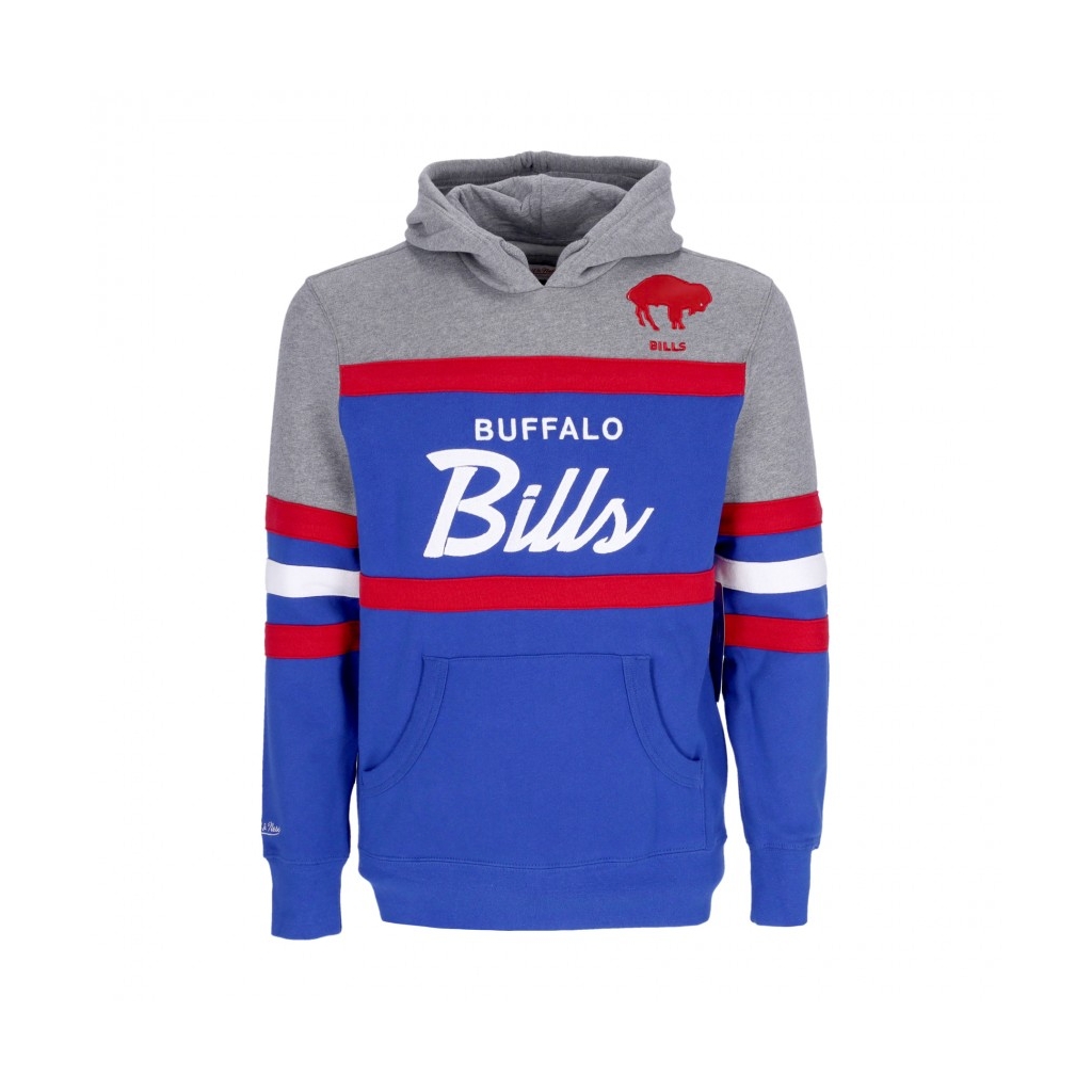 felpa cappuccio uomo nfl headcoach hoodie bufbil ROYAL