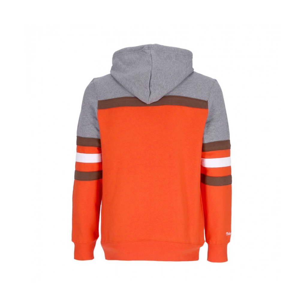 felpa cappuccio uomo nfl headcoach hoodie clebro ORANGE