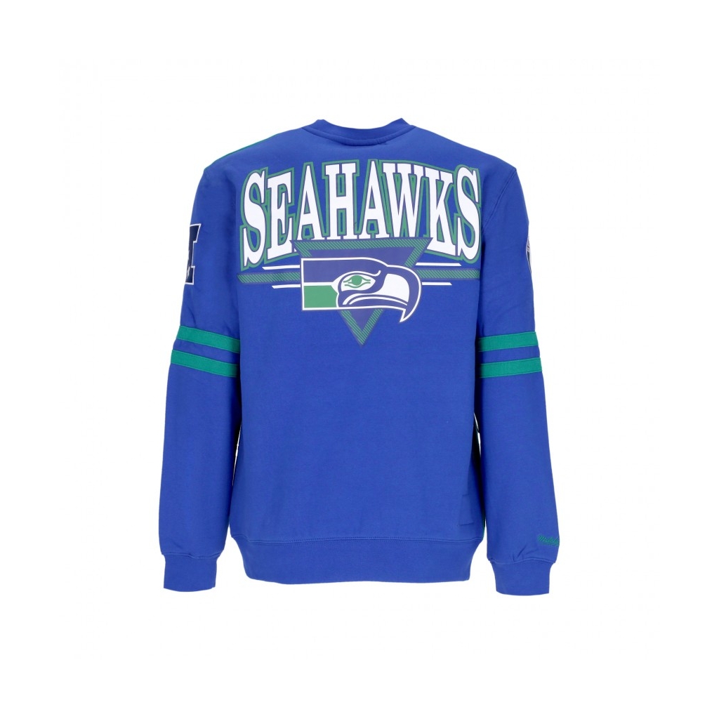 felpa girocollo uomo nfl all over crew 20 seasea KELLY GREEN