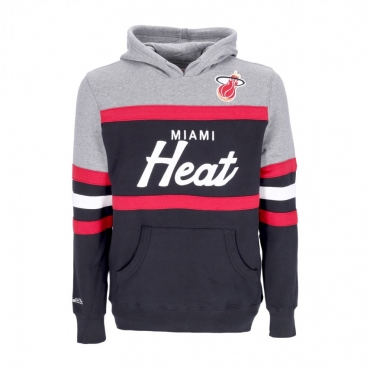 felpa cappuccio uomo nba headcoach hoodie hardwood classics miahea BLACK