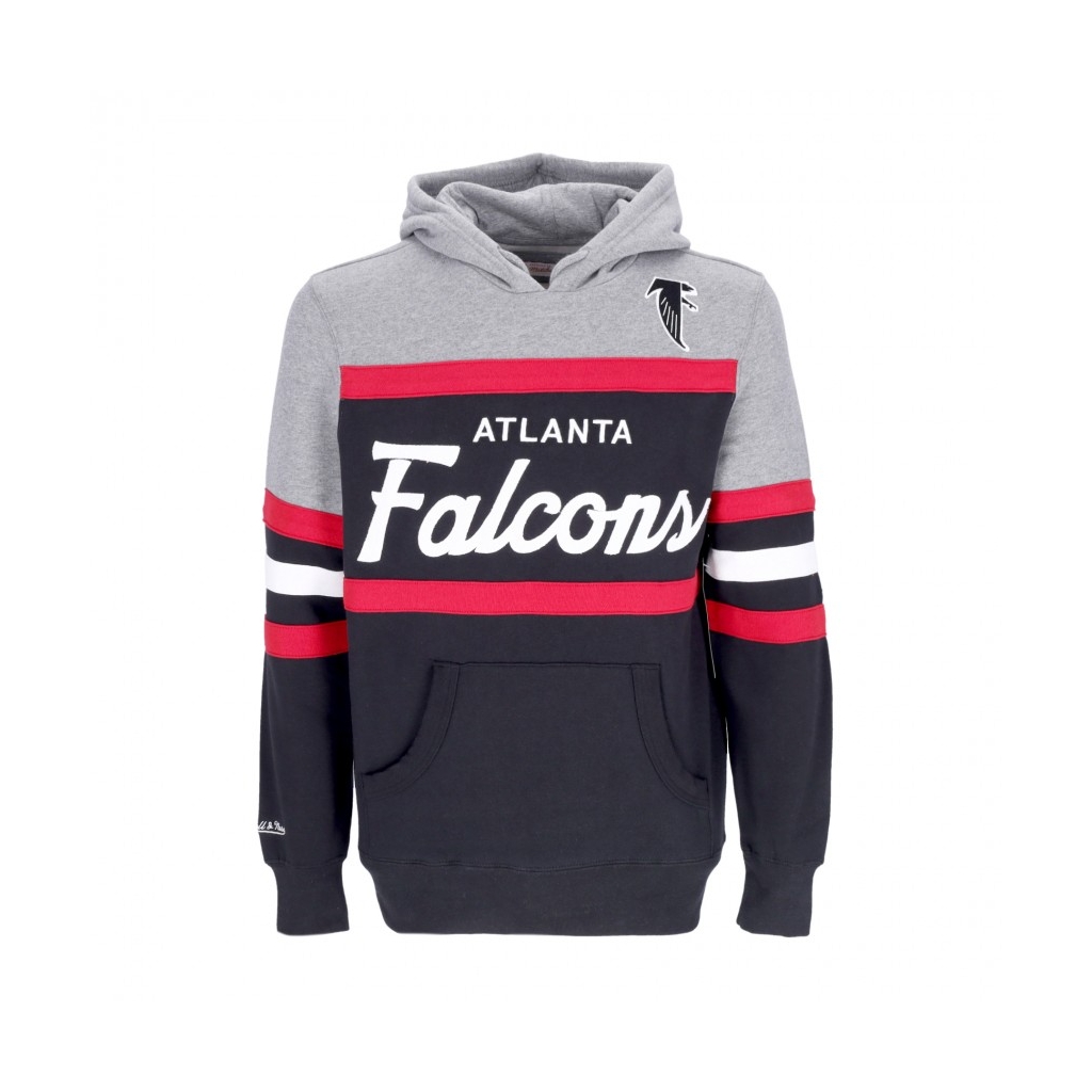 felpa cappuccio uomo nfl headcoach hoodie atlfal BLACK