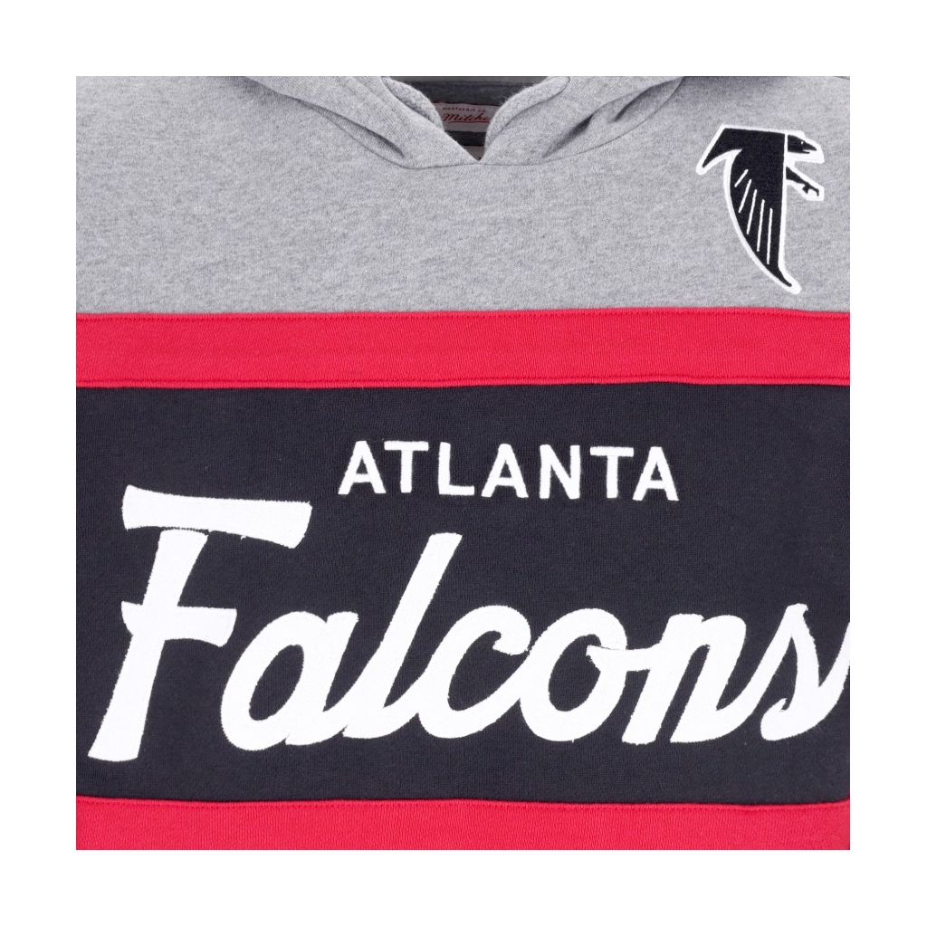 felpa cappuccio uomo nfl headcoach hoodie atlfal BLACK