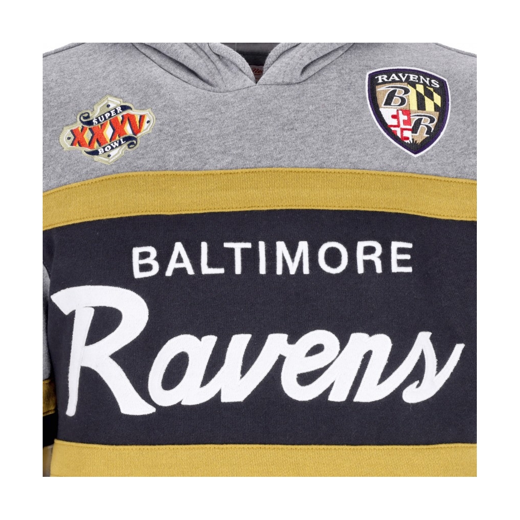 felpa cappuccio uomo nfl headcoach hoodie balrav BLACK