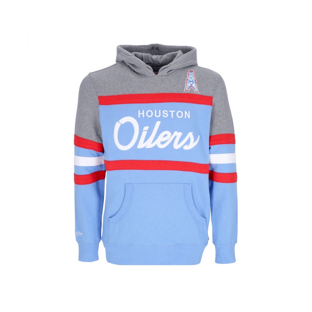 felpa cappuccio uomo nfl headcoach hoodie houoil LIGHT BLUE