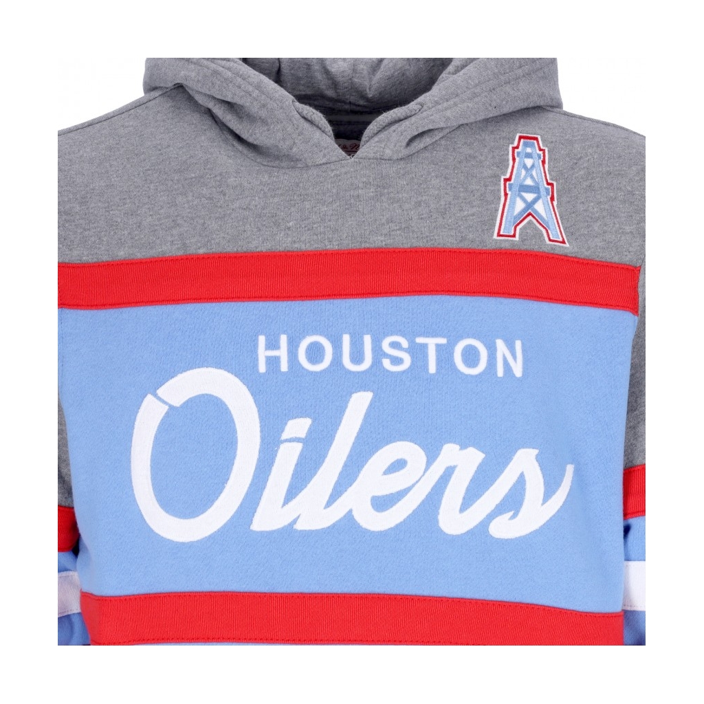 felpa cappuccio uomo nfl headcoach hoodie houoil LIGHT BLUE