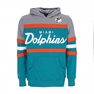 felpa cappuccio uomo nfl headcoach hoodie miadol DARK TEAL