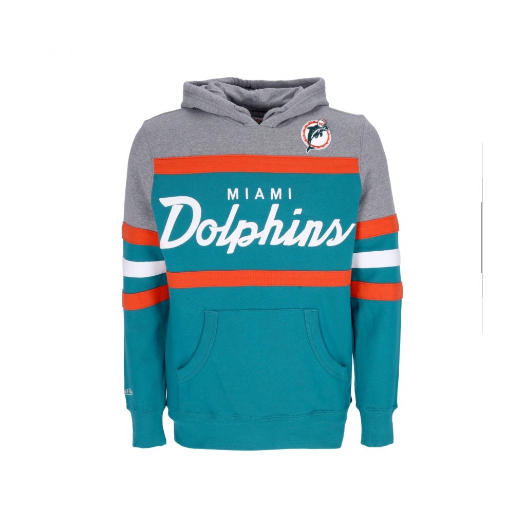 felpa cappuccio uomo nfl headcoach hoodie miadol DARK TEAL