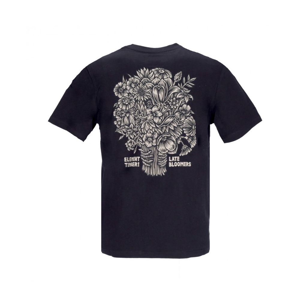 maglietta uomo bouquet tee x timber FLINT BLACK