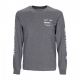 maglietta manica lunga uomo bruce l/s tee CHARCOAL HEATHER