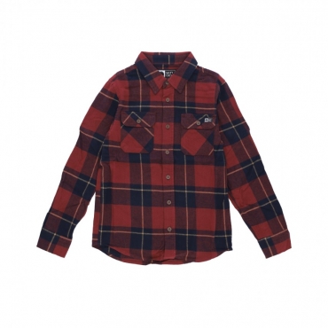 camicia manica lunga ragazzo first light boys l/s flannel NAVY