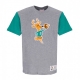 maglietta uomo nba color blocked tee hardwood classics milbuc GREY HEATHER