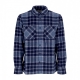 camicia manica lunga uomo l/s jared shirt JARED CHECK/STORM BLUE
