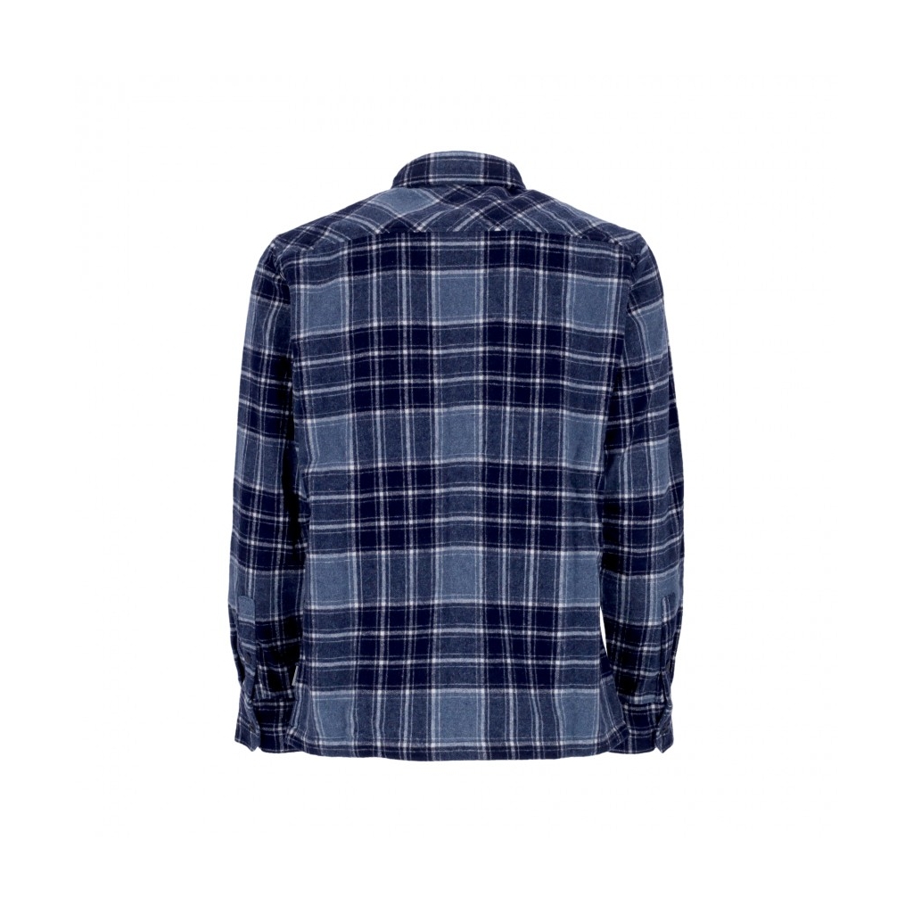 camicia manica lunga uomo l/s jared shirt JARED CHECK/STORM BLUE