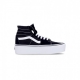 scarpa alta donna sk8-hi tapered stackform BLACK/TRUE WHITE