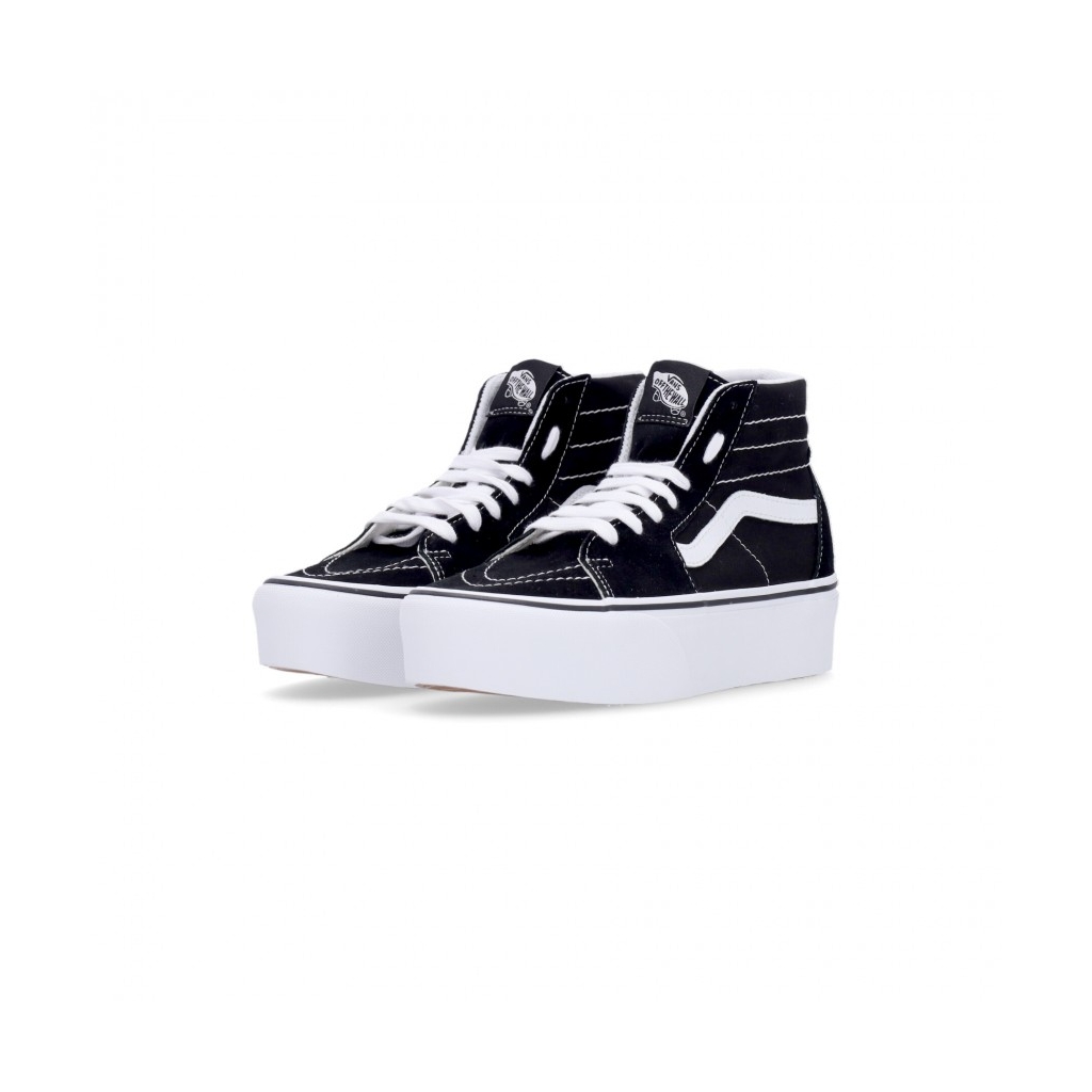 scarpa alta donna sk8-hi tapered stackform BLACK/TRUE WHITE