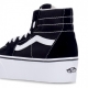 scarpa alta donna sk8-hi tapered stackform BLACK/TRUE WHITE
