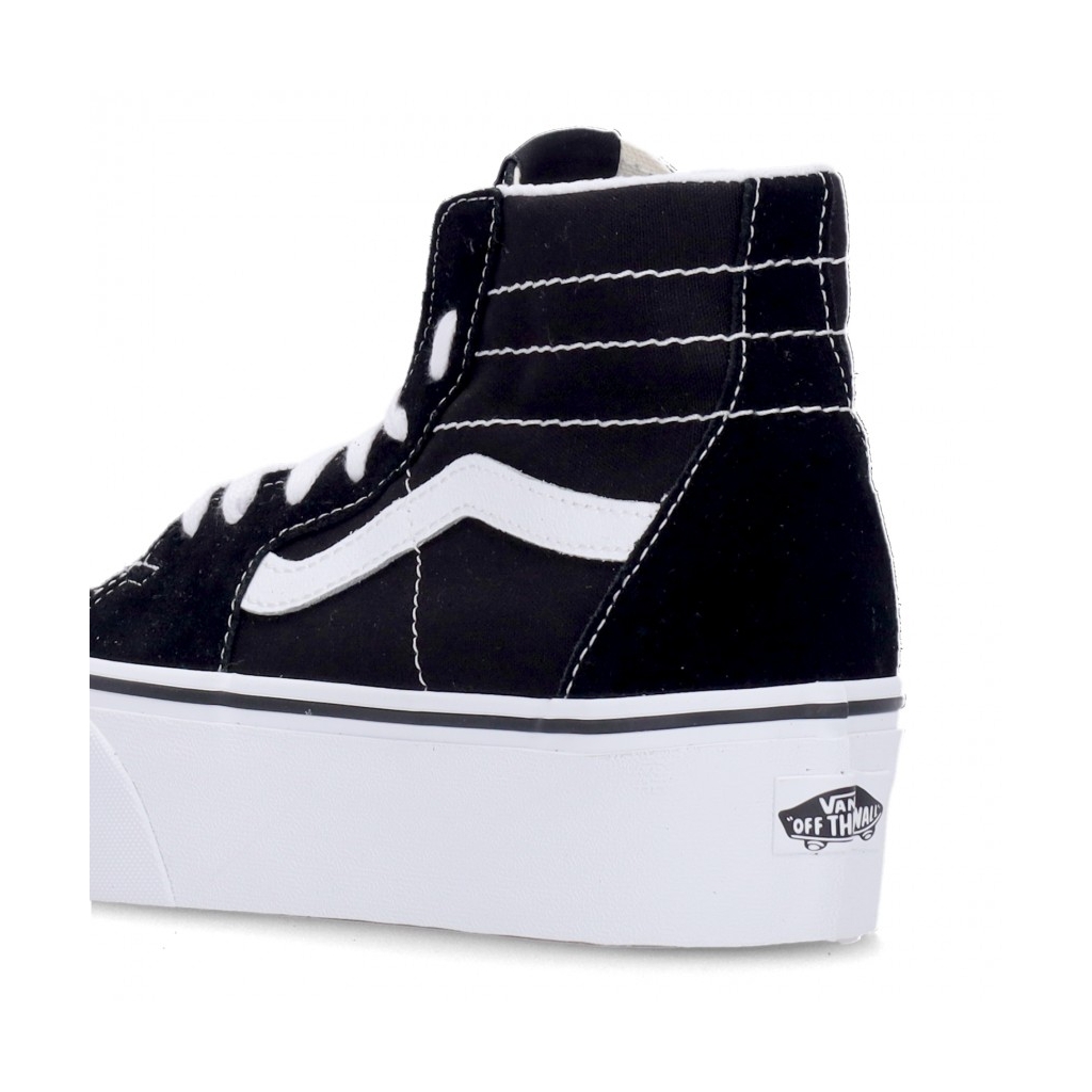 scarpa alta donna sk8-hi tapered stackform BLACK/TRUE WHITE