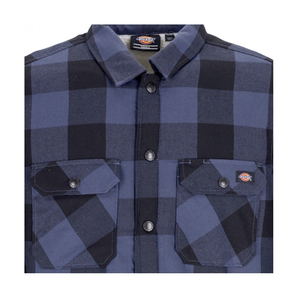 camicia imbottita uomo lined sacramento NAVY BLUE