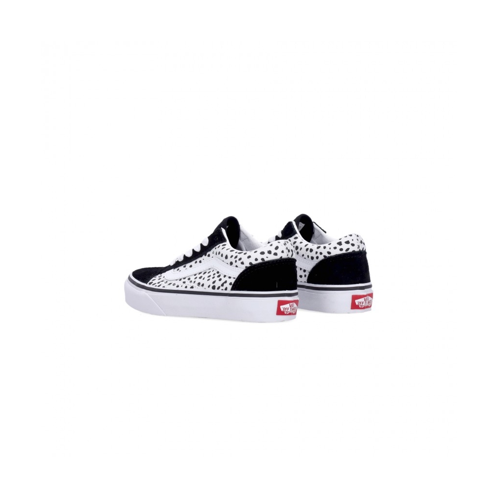 scarpa bassa bambina old skool dalmatian BLACK/TRUE WHITE