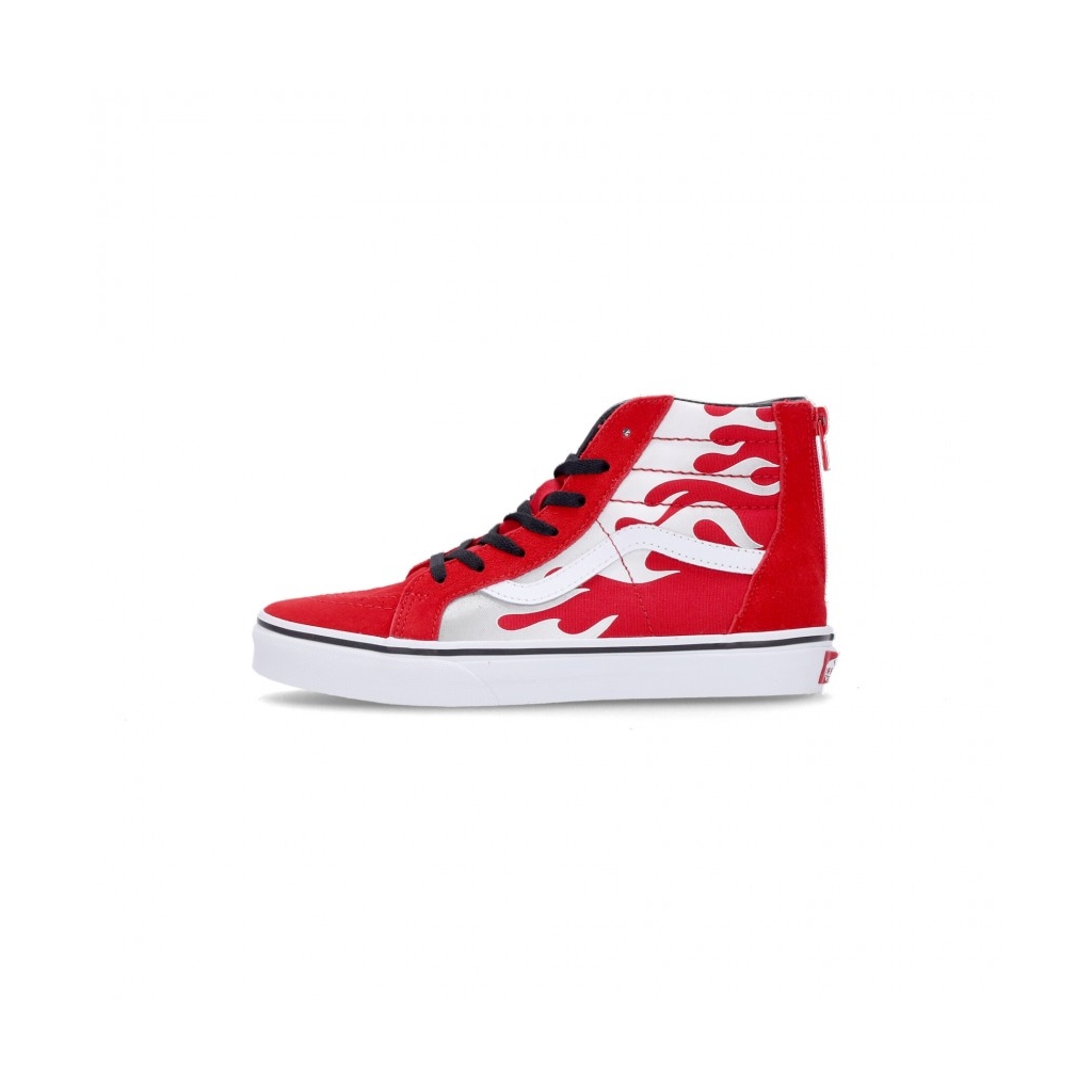 Red hotsell vans flame