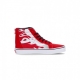 scarpa alta ragazzo sk8-hi zip ferocious flame RACING RED/BLACK