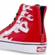 scarpa alta ragazzo sk8-hi zip ferocious flame RACING RED/BLACK
