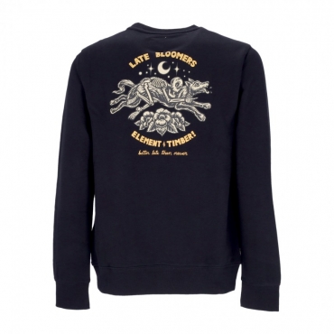 felpa girocollo uomo rider crewneck x timber FLINT BLACK