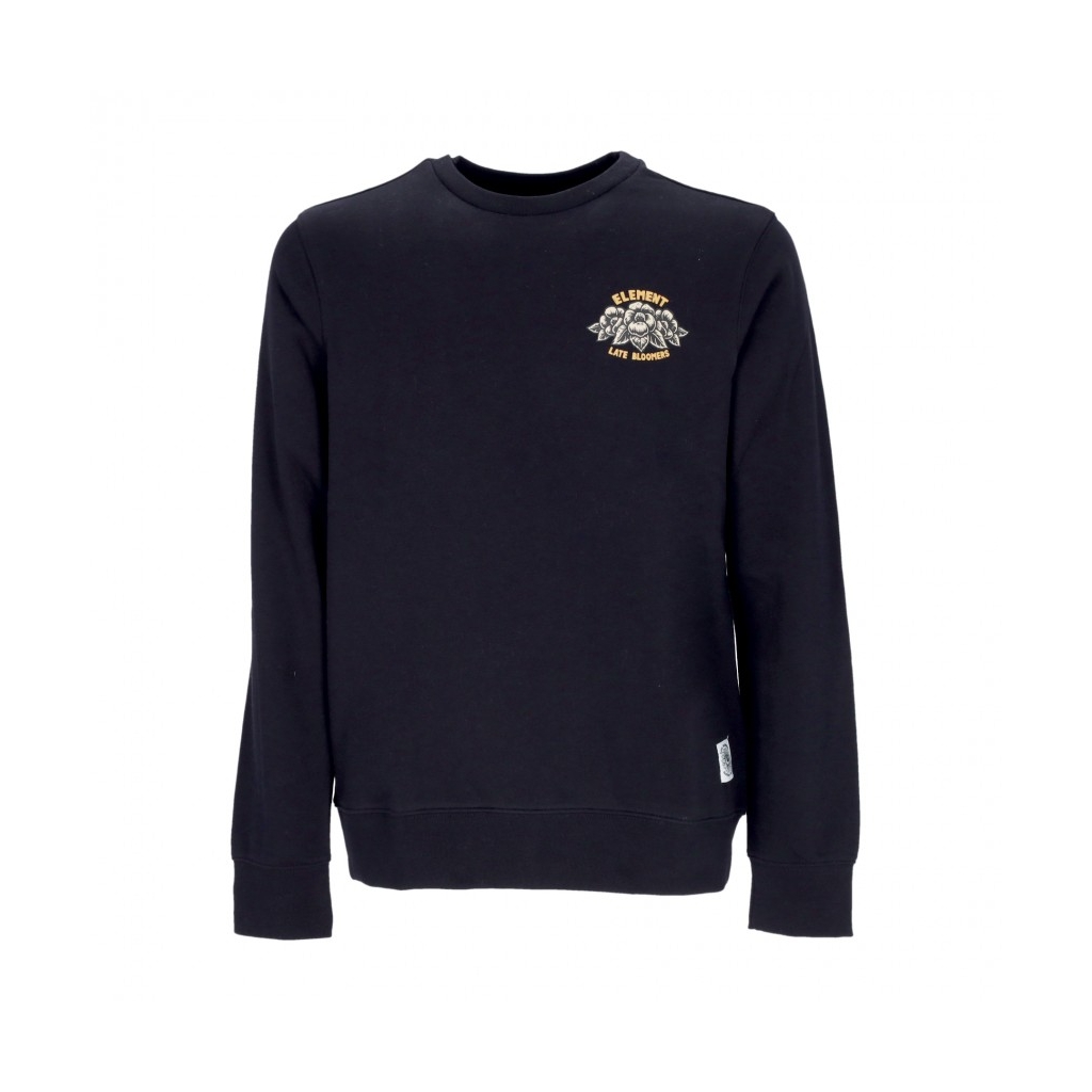 felpa girocollo uomo rider crewneck x timber FLINT BLACK