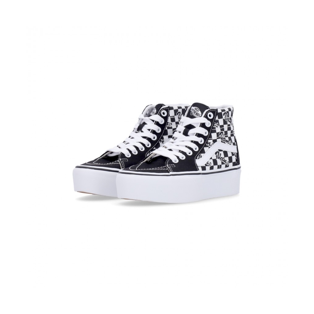 scarpa alta donna sk8-hi tapered stackform BLACK/TRUE WHITE