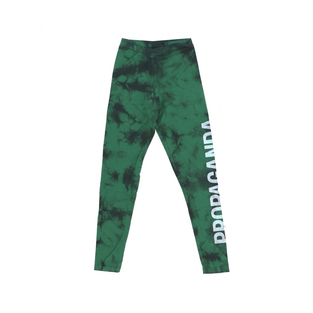 leggins donna leggins tie dye GREEN