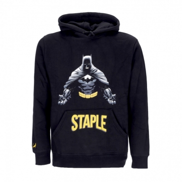 felpa cappuccio uomo graphic hoodie x batman BLACK