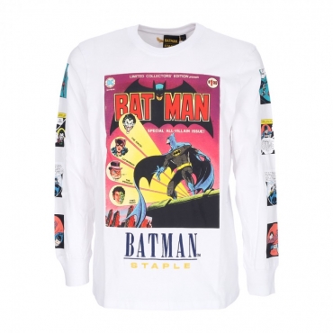 maglietta manica lunga uomo  panel l/s tee x batman WHITE