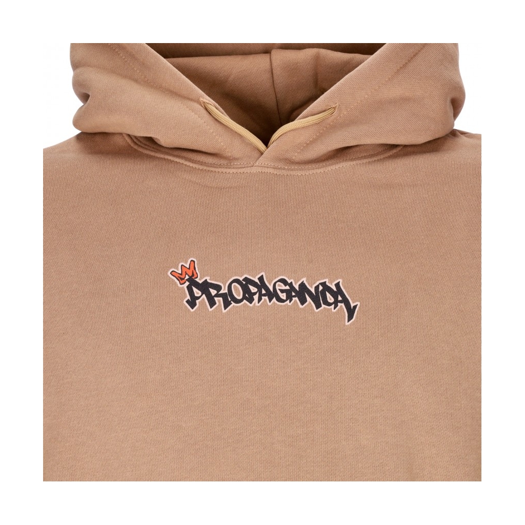 felpa cappuccio uomo prince hoodie CAMEL